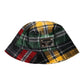 Multicolor Polyester Wide Brim Bucket Hat