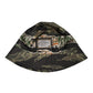 Multicolor DG Plaque Wide Brim Bucket Hat