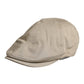 Beige Cotton Newsboy Capello Cabbie Hat