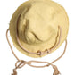 Yellow Cotton Wide Brim Bucket