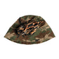 Multicolor Leopard Embellish Wide Brim Bucket Hat