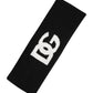 Black White DG Cashmere Knitted Headband Hat