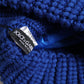Blue Wool Knitted Winter Beanie Hat