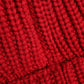 Red Solid Wool Knitted Winter Beanie Hat