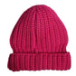 Pink Solid Wool Knitted Winter Beanie Hat