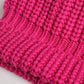 Pink Solid Wool Knitted Winter Beanie Hat