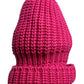 Pink Solid Wool Knitted Winter Beanie Hat