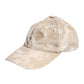 Beige Tattered Cotton 6 Panels Baseball Cap