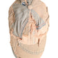 Beige Tattered Cotton 6 Panels Baseball Cap