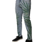 Light Blue Leaf Cotton Classic Men Denim Jeans