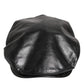 Black Calf Newsboy Capello Cabbie Hat