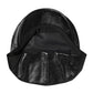 Black Calf Newsboy Capello Cabbie Hat