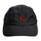 Black Nylon Logo 6 Panels Baseball Cap