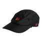 Black Nylon Logo 6 Panels Baseball Cap