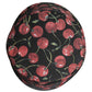 Black Cotton Printed Wide Brim Bucket Hat