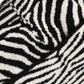 Black White Zebra Knitted Winter Beanie Hat