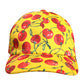 Yellow Cotton Printed 6 Panels Baseball Cap