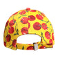 Yellow Cotton Printed 6 Panels Baseball Cap