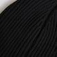 Black Cashmere Knitted Winter Beanie Hat