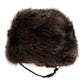 Brown Fur Women Bucket Hat