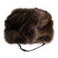 Brown Fur Women Bucket Hat