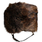Brown Fur Women Bucket Hat