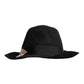 Black Logo Embroidered Women Wide Brim Hat