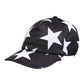 Black Star Print Polyester Baseball Cap