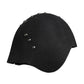 Black Wool Multicolor Embellished Cloche Hat