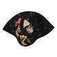 Black Wool Multicolor Embellished Cloche Hat