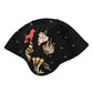 Black Wool Multicolor Embellished Cloche Hat