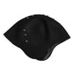 Black Wool Multicolor Embellished Cloche Hat