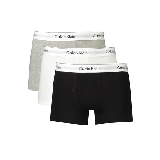 Gray Cotton Men Boxer