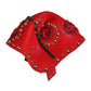 Red Crystal Gold Roses Brooch Embellished Hat