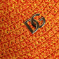 Orange Cotton Crochet DG Logo Bucket  Hat