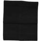 Black Cashmere Knitted Neck Warmer Foulard Scarf