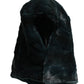 Black Weasel Fur Womens Beanie Hat