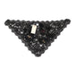 Black Lace Floral Applique Cotton Veil Hat