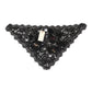 Black Lace Floral Applique Cotton Veil Hat