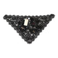 Black Lace Floral Applique Cotton Veil Hat
