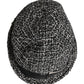 Black Cotton Blend Bucket Hat