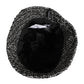 Black Cotton Blend Bucket Hat