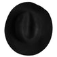 Black Wide Brim Trilby Fedora Hat