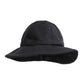 Black Cotton Wide Brim Bucket Hat