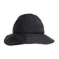 Black Cotton Wide Brim Bucket Hat