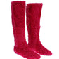 Elegant Pink Lambskin Fur Boots