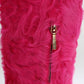 Elegant Pink Lambskin Fur Boots