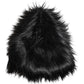 Black Acrylic Fur Womens Bucket Hat