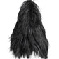 Black Acrylic Fur Womens Bucket Hat