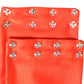 Orange Nylon Stretch Women Neck Warmer Scarf